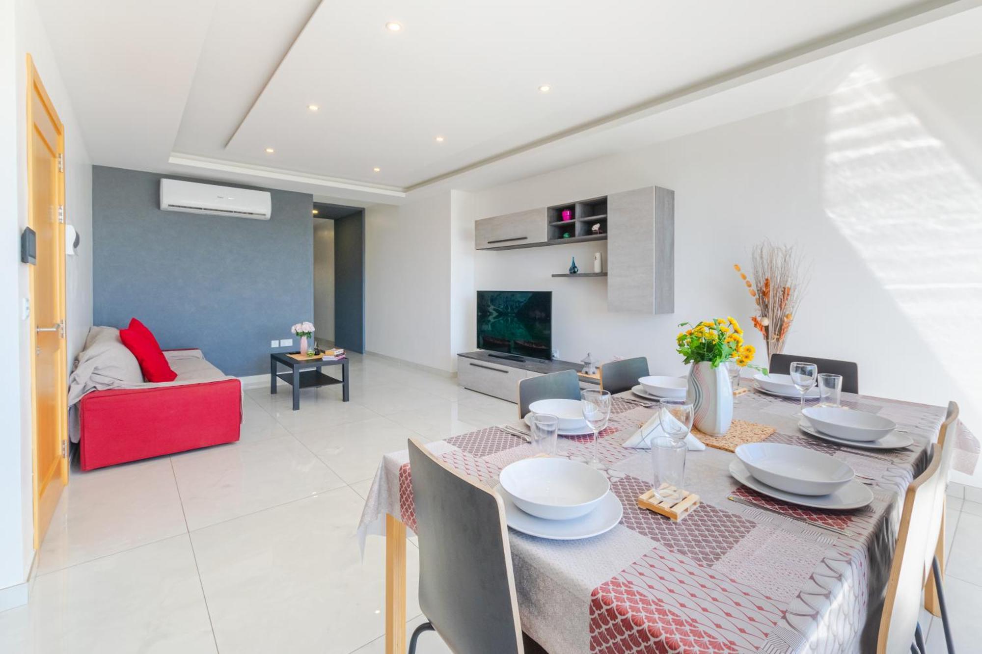 New Spacious Apartment With Amazing View Bugibba 圣保罗湾城 外观 照片